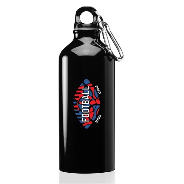 20 oz. aluminum sport water bottle with twist cap and carabiner.... from ASI 39552 BEL Promo