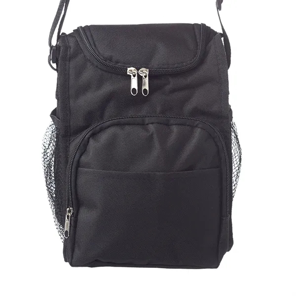 Multi-purpose insulated lunch bag with two zipper pockets and two mesh... from ASI 39552 BEL Promo
