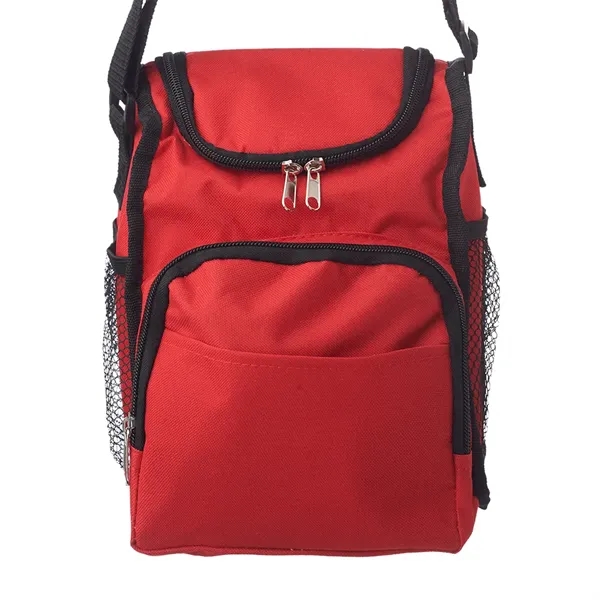 Multi-purpose insulated lunch bag with two zipper pockets and two mesh... from ASI 39552 BEL Promo