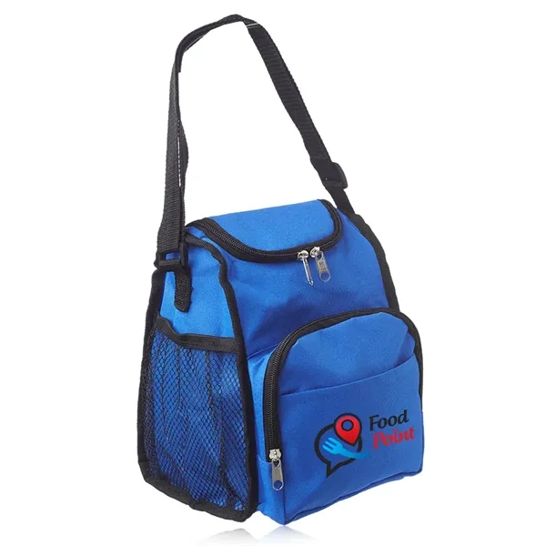 Multi-purpose insulated lunch bag with two zipper pockets and two mesh... from ASI 39552 BEL Promo