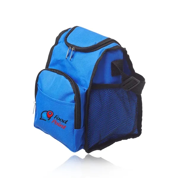Multi-purpose insulated lunch bag with two zipper pockets and two mesh... from ASI 39552 BEL Promo