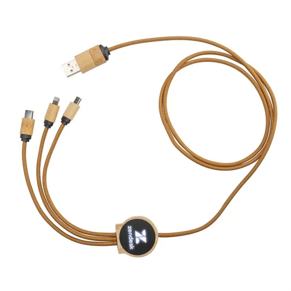 Ballmer Light Up Charging Cable w/Bamboo... from ASI 84592 St Regis Group