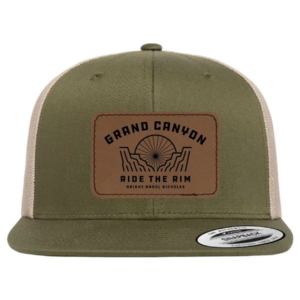 Yupoong 6606 YP Classics Retro Trucker with leatherette patches or embroidery... from ASI 74601 Calico