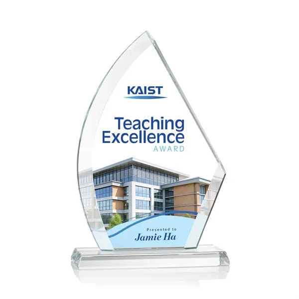 The 0.75” thick Ayrton Starfire Crystal VividPrint™ award features a large... from ASI 84592 St Regis Group / St Regis