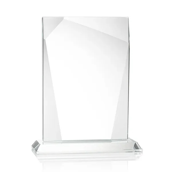 The 0.75 inch thick Shamrock VividPrint™ Award is a tall Starfire... from ASI 84592 St Regis Group / St Regis