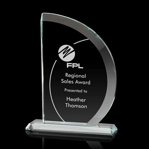 The 0.75 inch thick Truscott Starfire Crystal VividPrint™  award features... from ASI 84592 St Regis Group / St Regis