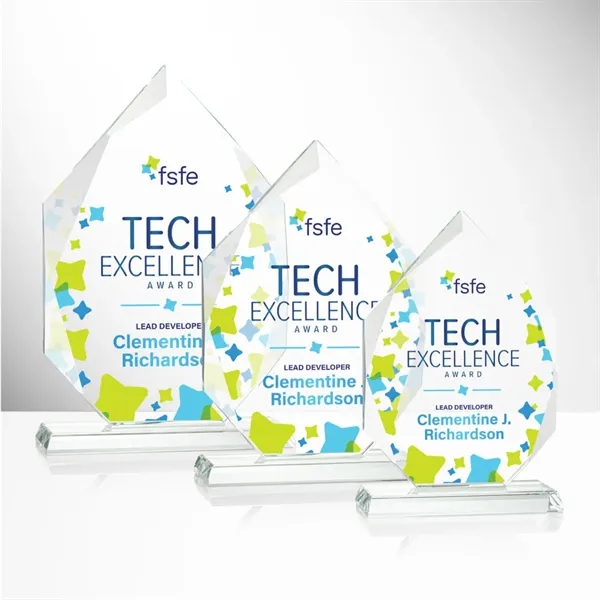 The beauty of the Starfire Crystal Weston VividPrint™ Award is the... from ASI 84592 St Regis Group / St Regis