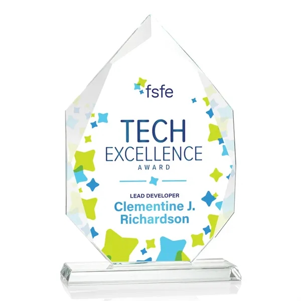 The beauty of the Starfire Crystal Weston VividPrint™ Award is the... from ASI 84592 St Regis Group / St Regis