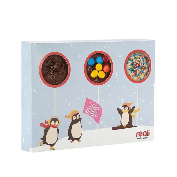 Gift box with 3 individually wrapped Oreo pops... from ASI 71685 Midnite Snax®
