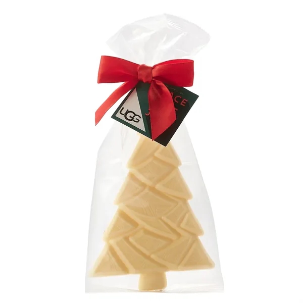 Tree-shaped Belgian white chocolate bar... from ASI 71685 Midnite Snax®