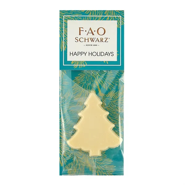 Tree shaped white chocolate bar in a bag with a header... from ASI 71685 Midnite Snax®