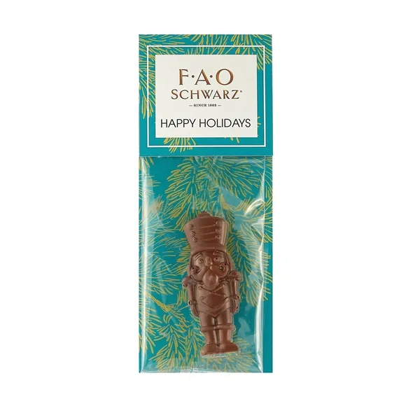 Nutcracker shaped dark chocolate bar in a bag with a header... from ASI 71685 Midnite Snax®