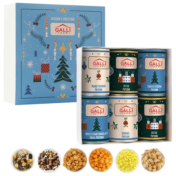 Pack of 6 tubes filled with gourmet popcorn... from ASI 71685 Midnite Snax®