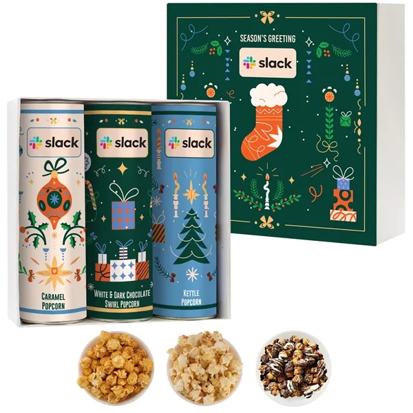 Pack of 3 tubes filled with gourmet popcorn... from ASI 71685 Midnite Snax®