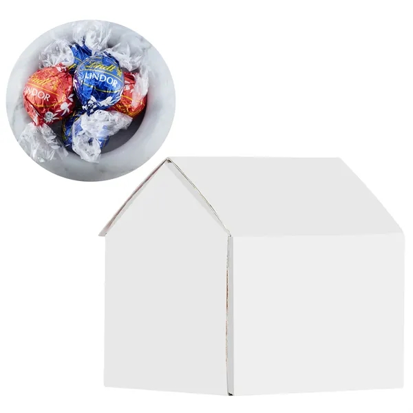 Gingerbread-shaped box filled with Lindt truffles... from ASI 71685 Midnite Snax®