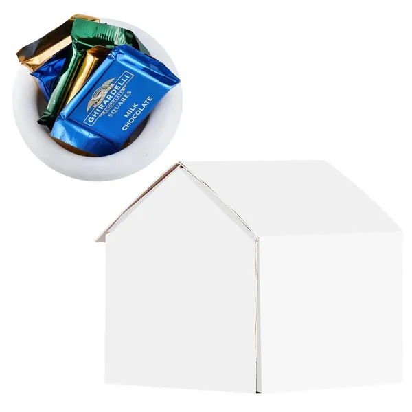 Gingerbread-shaped box filled with 5 Ghirardelli chocolates... from ASI 71685 Midnite Snax®