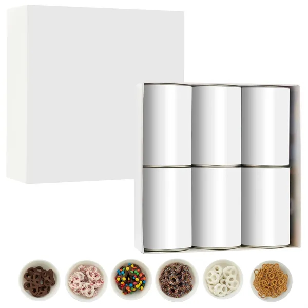Pack of 6 tubes filled with a variety chocolate-covered pretzels... from ASI 71685 Midnite Snax®