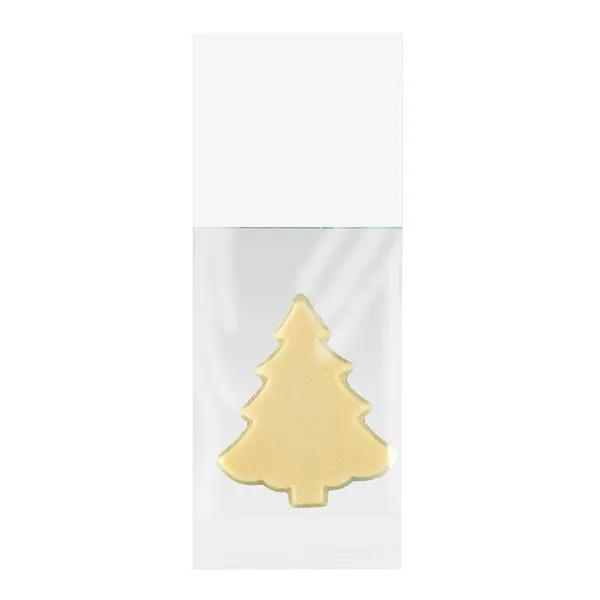 Tree shaped white chocolate bar in a bag with a header... from ASI 71685 Midnite Snax®