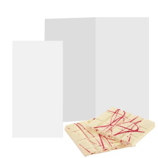 White chocolate bar with peppermint flakes and red drizzle... from ASI 71685 Midnite Snax®