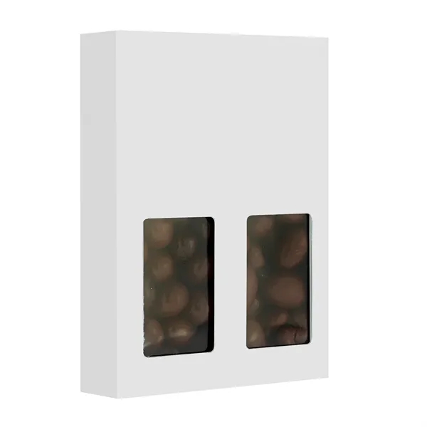 Treat box with chocolate pretzel balls and milk chocolate cashews... from ASI 71685 Midnite Snax®