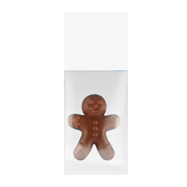 Gingerbread man milk chocolate bar in a bag with a header... from ASI 71685 Midnite Snax®
