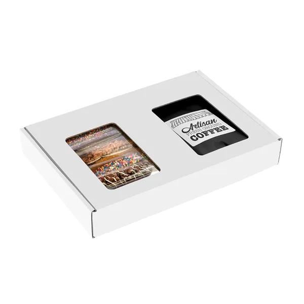 Box of chocolate covered pretzels with various toppings... from ASI 71685 Midnite Snax®