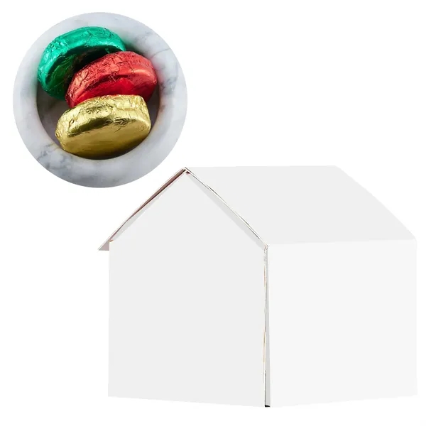 Gingerbread-shaped box filled with foil wrapped chocolate-covered Oreos... from ASI 71685 Midnite Snax®