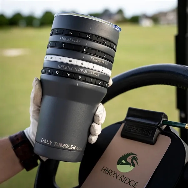 Golf Tally Tumbler keeps drinks cold and scores easy to track.... from ASI 38120 Ball Pro / Diversified Quality Kitchenware