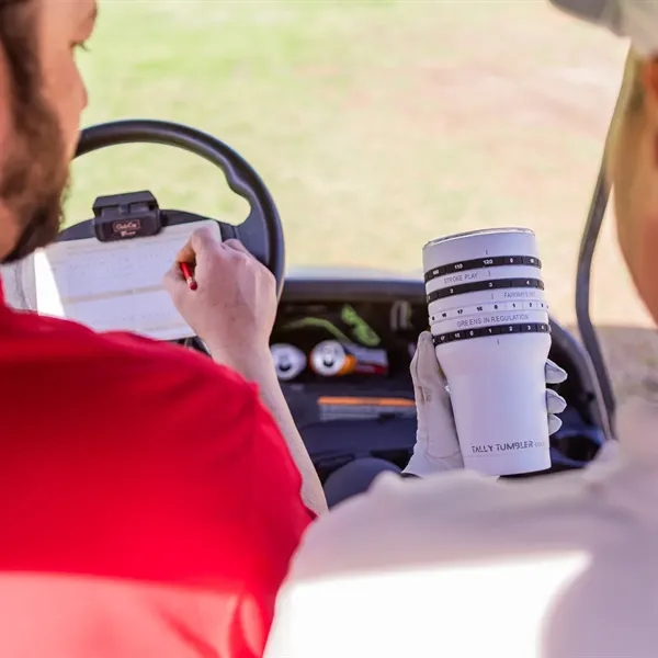Golf Tally Tumbler keeps drinks cold and scores easy to track.... from ASI 38120 Ball Pro / Diversified Quality Kitchenware