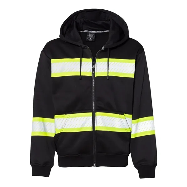 Enhanced Visibility Heavyweight Hooded Full-Zip Sweatshirt... from ASI 84358 S&S Activewear