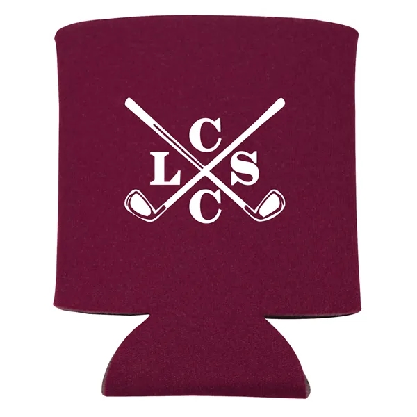 Insulating can cooler sleeve that collapsible; made of polyester foam.... from ASI 79530 Prime Line