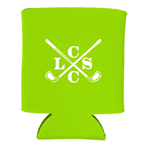 Insulating can cooler sleeve that collapsible; made of polyester foam.... from ASI 79530 Prime Line