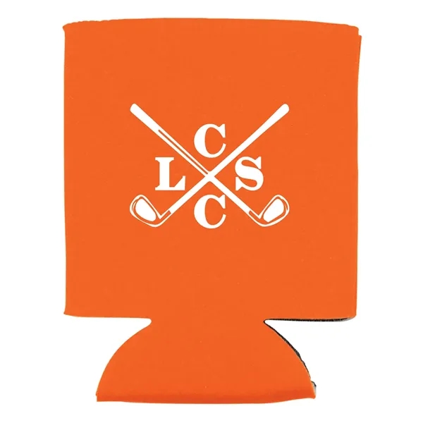 Insulating can cooler sleeve that collapsible; made of polyester foam.... from ASI 79530 Prime Line