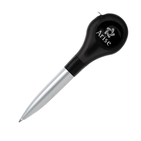 Plastic twist-action ballpoint pen with a built-in tape measure that measures... from ASI 68190 Lungsal / Lungsal