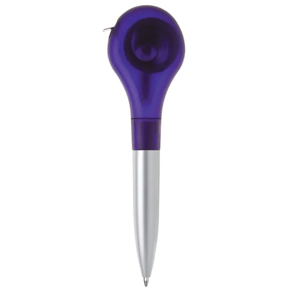 Plastic twist-action ballpoint pen with a built-in tape measure that measures... from ASI 68190 Lungsal / Lungsal