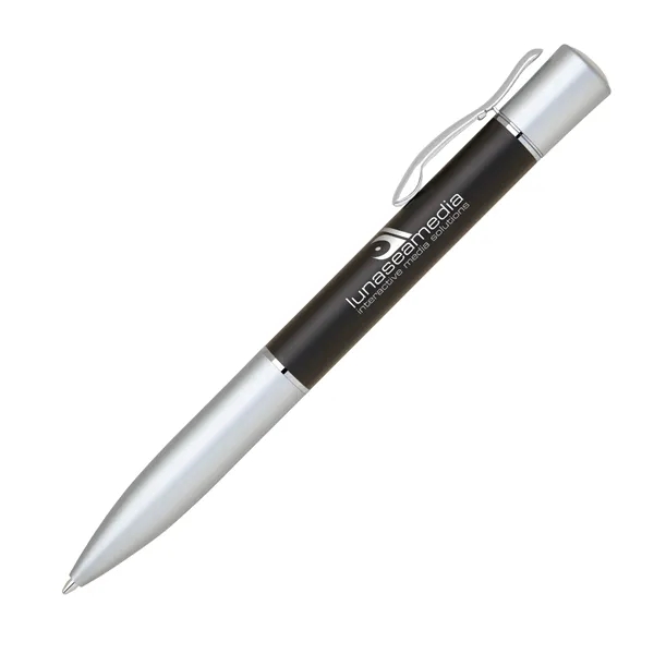 Brass twist-action ballpoint pen with a metallic color barrel and convenient... from ASI 68190 Lungsal / Lungsal