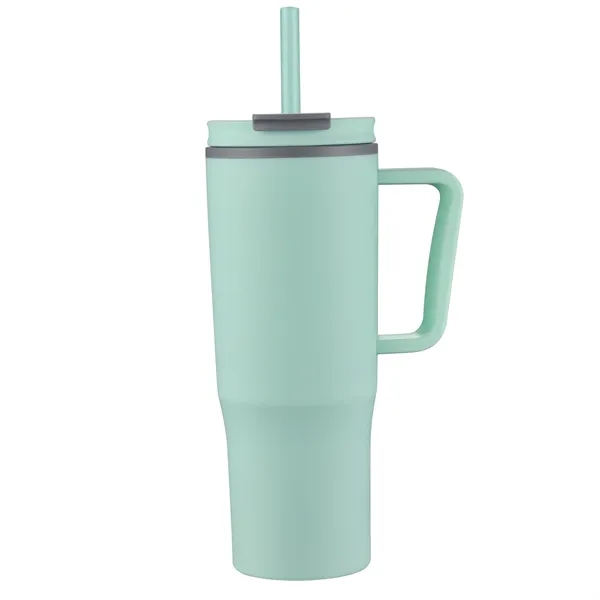 30 oz. double walled plastic travel mug with color matching handle... from ASI 68190 Lungsal / Lungsal