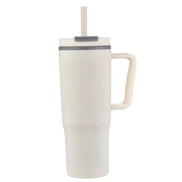 30 oz. double walled plastic travel mug with color matching handle... from ASI 68190 Lungsal / Lungsal