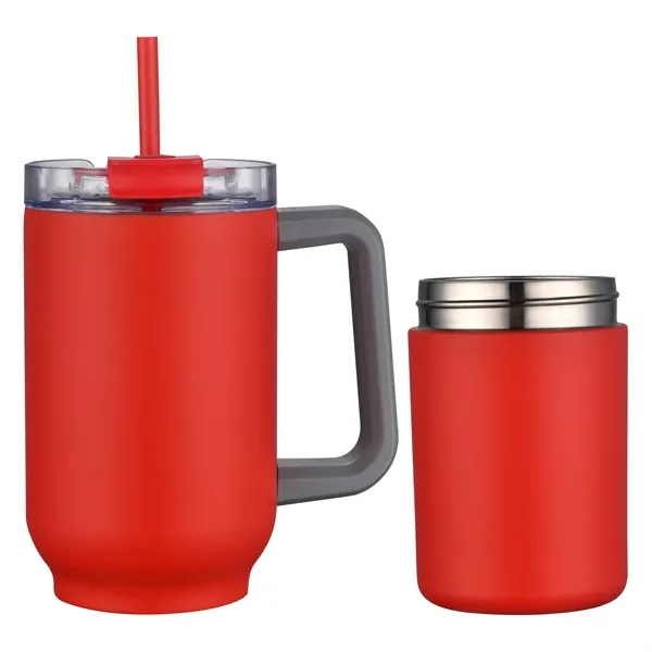 22 oz. vacuum sealed travel mug with can insulators and color... from ASI 68190 Lungsal / Lungsal