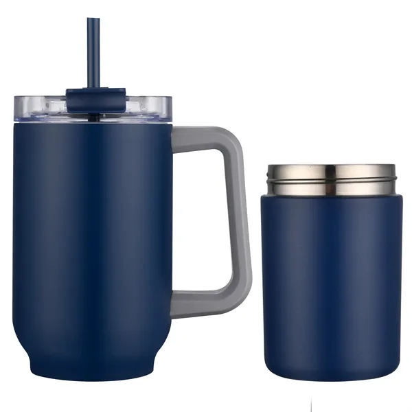 22 oz. vacuum sealed travel mug with can insulators and color... from ASI 68190 Lungsal / Lungsal