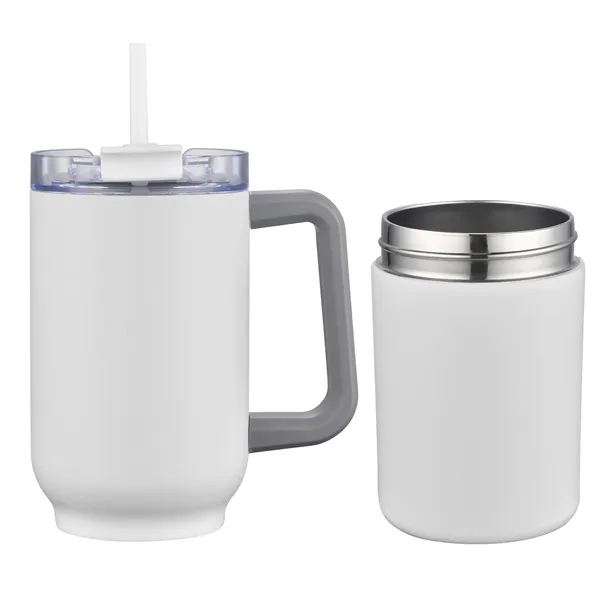 22 oz. vacuum sealed travel mug with can insulators and color... from ASI 68190 Lungsal / Lungsal