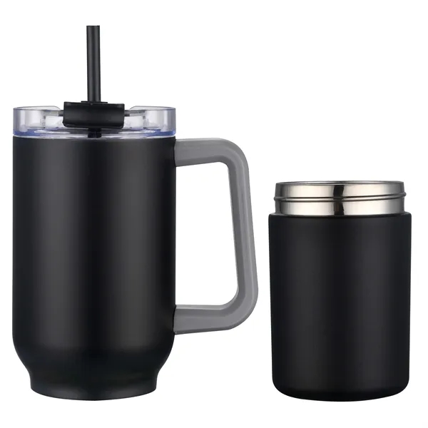 22 oz. vacuum sealed travel mug with can insulators and color... from ASI 68190 Lungsal / Lungsal
