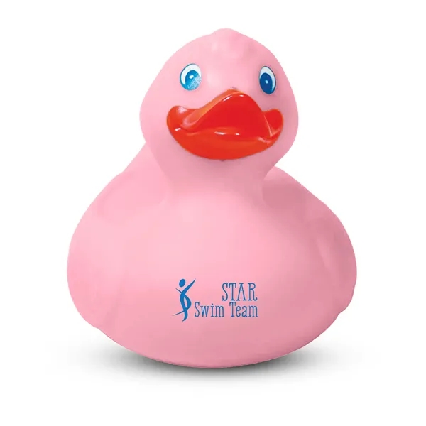 Large yellow rubber duck with pad printed graphics.... from ASI 79530 Prime Line