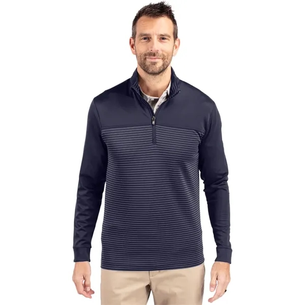 Men's sweatshirt with a half-zip, UPF 50+ protection, matte fabric finish,... from ASI 47965 Cutter & Buck