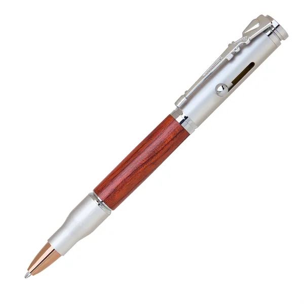 Brass bolt-action ballpoint pen with a bullet-shaped barrel, rifle style clip,... from ASI 68190 Lungsal / Lungsal