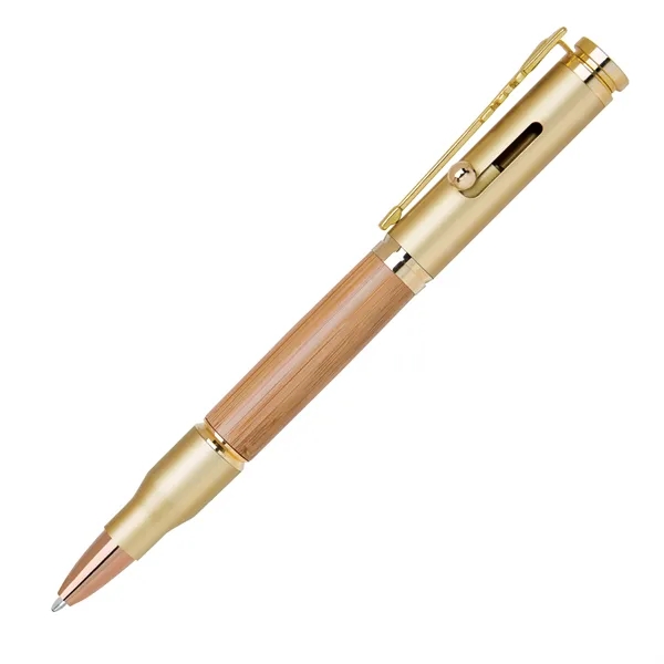 Brass bolt-action ballpoint pen with a bullet-shaped barrel, rifle style clip,... from ASI 68190 Lungsal / Lungsal