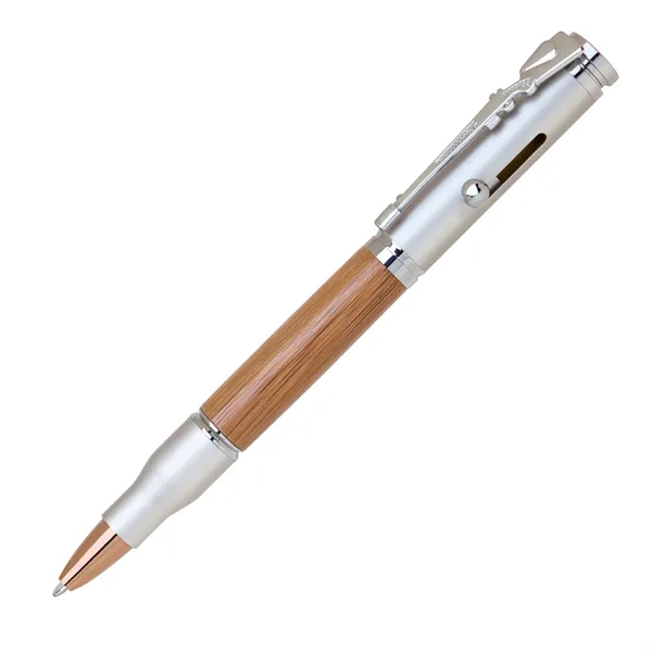 Brass bolt-action ballpoint pen with a bullet-shaped barrel, rifle style clip,... from ASI 68190 Lungsal / Lungsal
