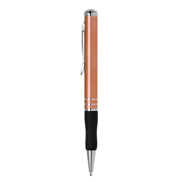 Aluminum twist-action ballpoint pen with a lacquer and metallic-colored barrel, black... from ASI 68190 Lungsal / Lungsal