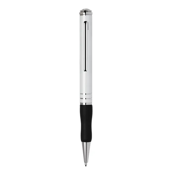 Aluminum twist-action ballpoint pen with a lacquer and metallic-colored barrel, black... from ASI 68190 Lungsal / Lungsal