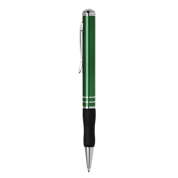 Aluminum twist-action ballpoint pen with a lacquer and metallic-colored barrel, black... from ASI 68190 Lungsal / Lungsal